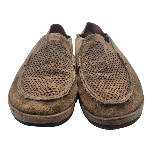 Olukai Shoes Men Size 9 Brown Moloa Kohana Slip On Casual  Perforated Leather main image 13